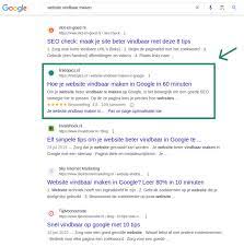 website hoog in zoekmachine