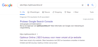 website niet vindbaar op google