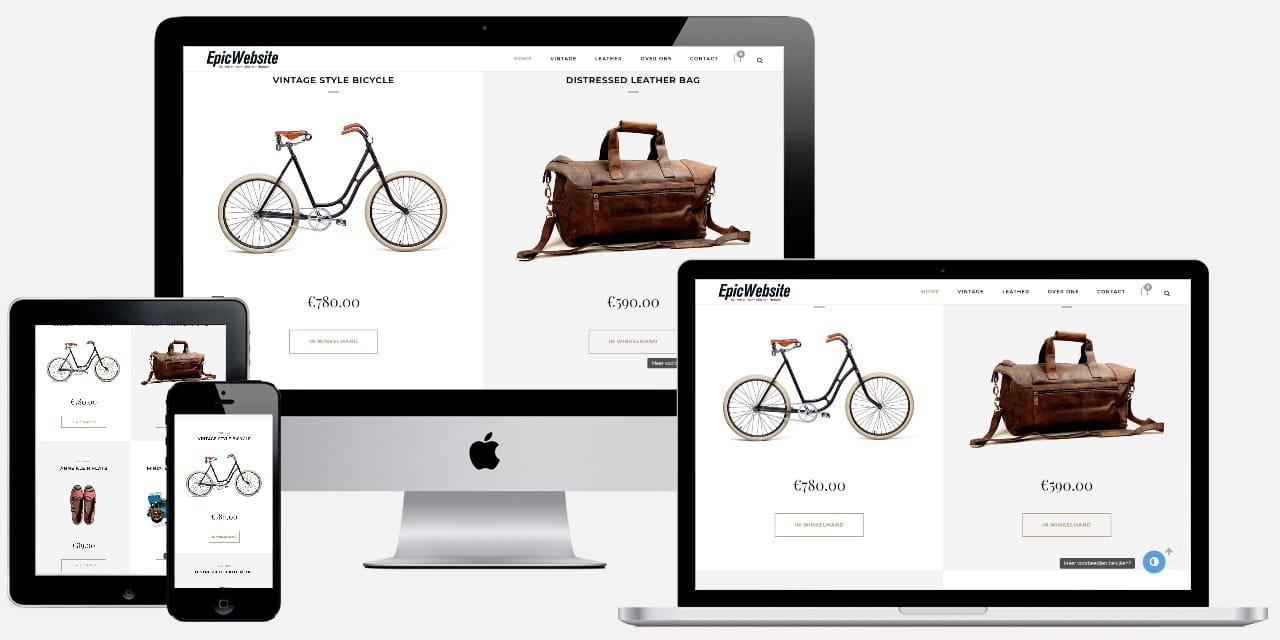 website met webshop bouwen