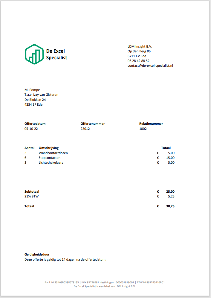offerte laten maken